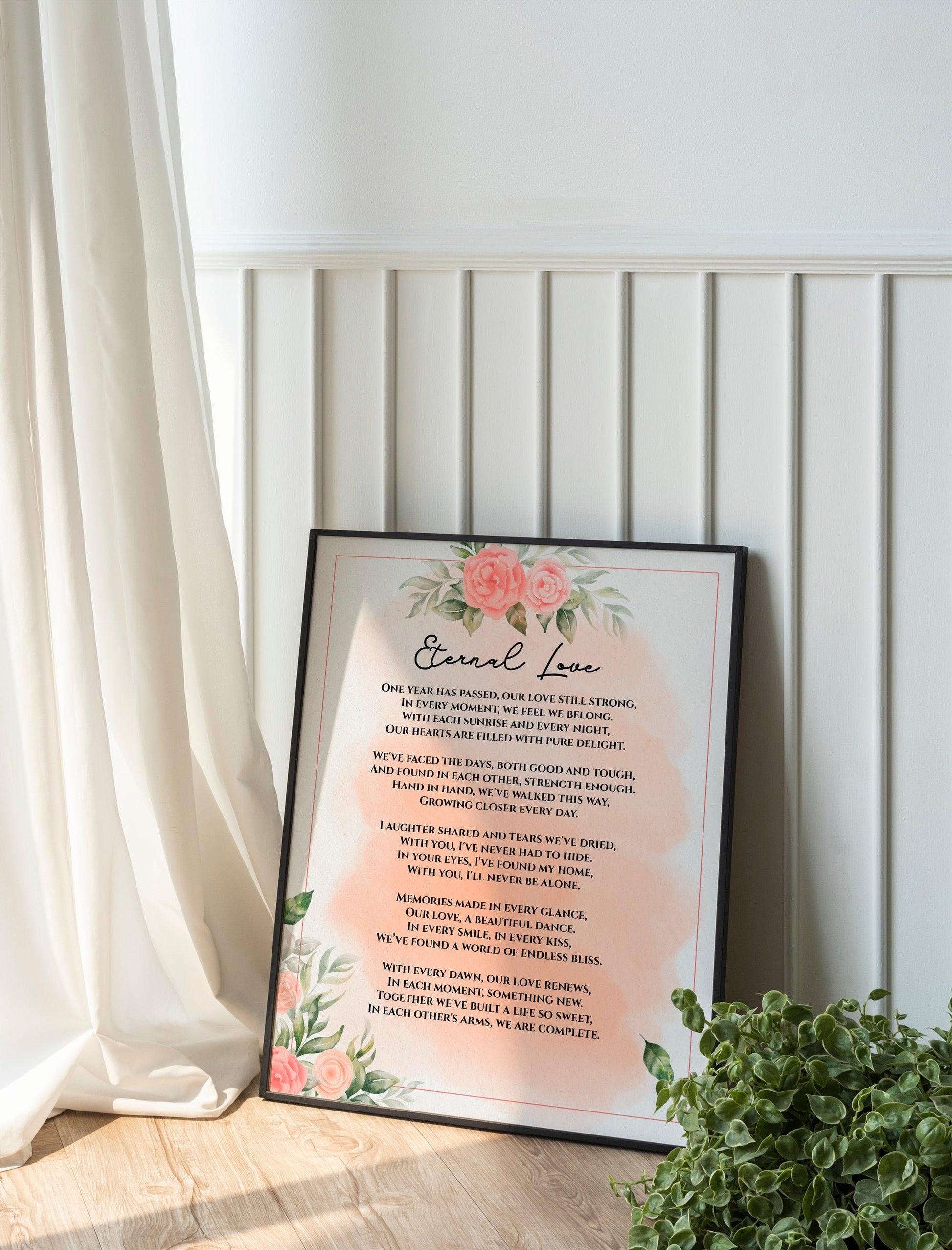 Custom Wedding Song Lyrics Poster Personalized Poem for Lovers Anniversary Wall Art Wedding Vows Wall Art First Dance Art Couples Gift