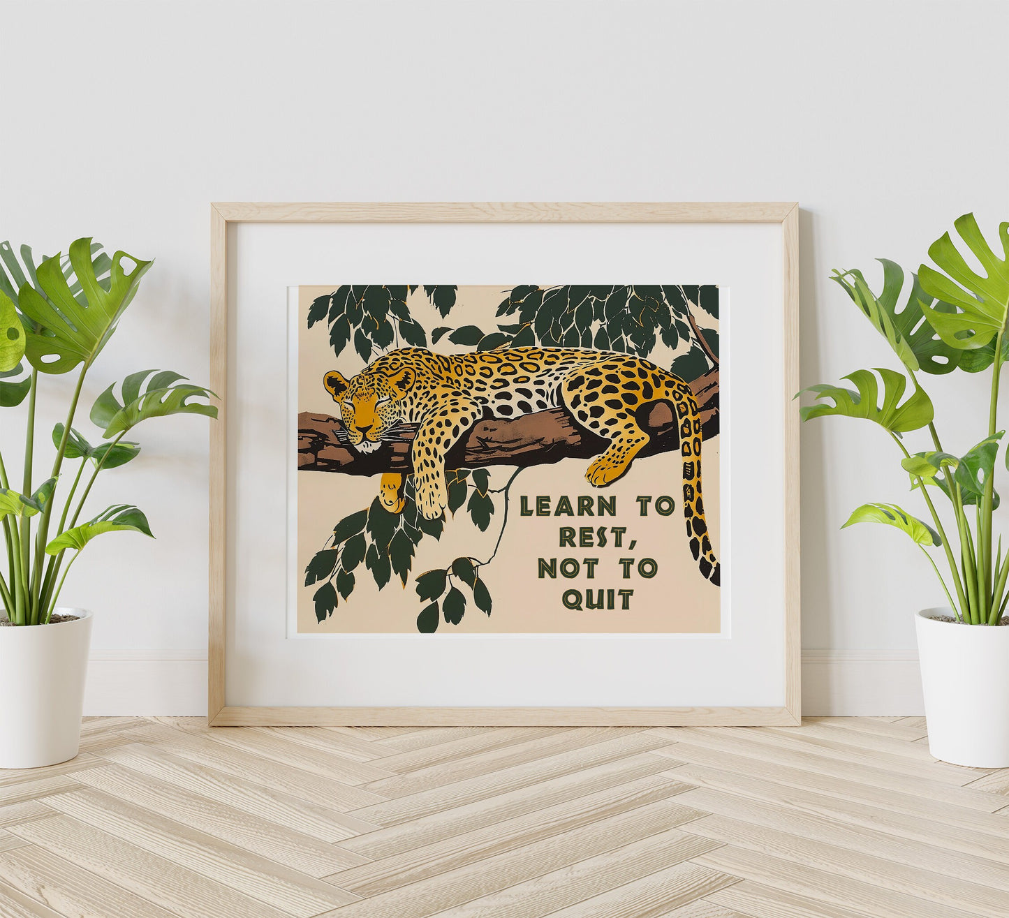 Learn To Rest Not To Quit Motivational Art Print, Mental Motivation, Positivity