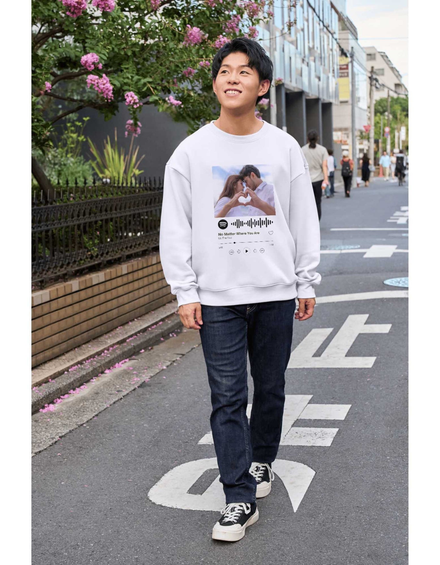 Music Player Style Personalised T-Shirt, Music Player Design, Customized with Your Favorite Song Image, Title, Artist T-Shirt, Personalized