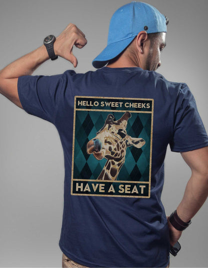 Hello Sweet Cheeks have a seat shirt. Hello Sweet Cheeks shirt, Have a seat shirt