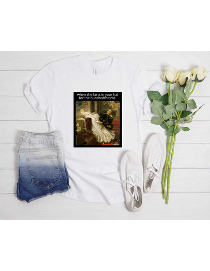 Amor Omnia Vincit Tshirt print - Cool Design Tshirt - Art Historian Shirt - Humor Memes Shirt