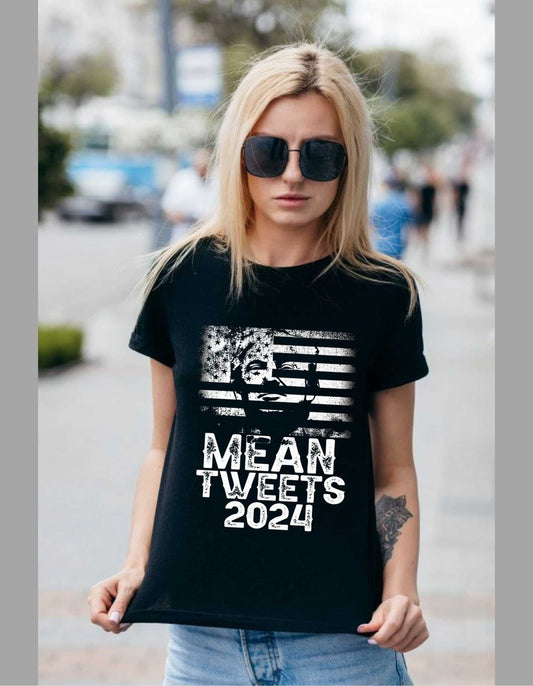 Mean Tweets 2024 Shirt, Support Trump Shirt, Trump 2024 Shirt, Anti Democrat, Republican Shirt, Trump Desantis 2024, Funny Republican tee,