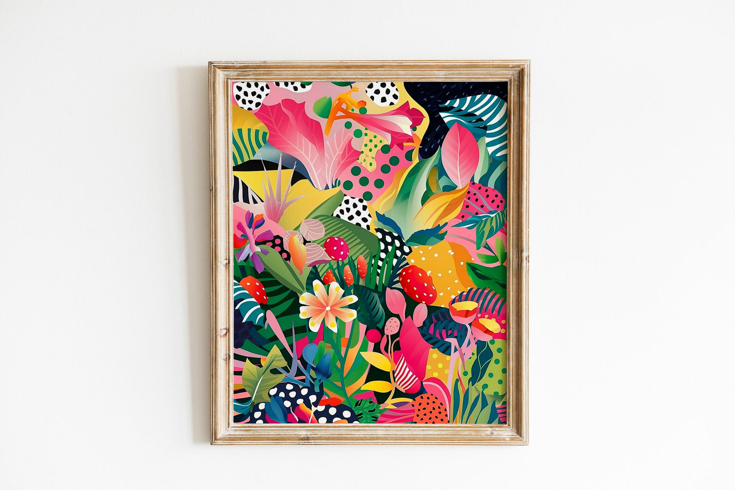 Printable Eclectic Maximalist Wall Art Abstract Colourful Trendy Wall Art Modern Contemporary Flowers Digital Home Decor