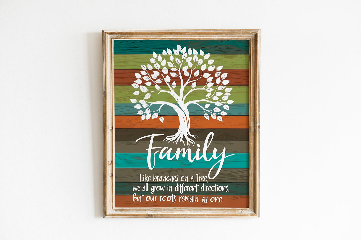Family Like Branches On A Tree Sign Family Wall Decor Wedding Gift Anniversary Sign Farmhouse Sign for Home Decoration