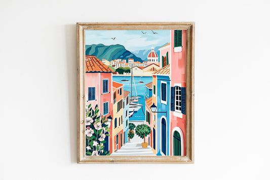 Sadliari Art Print Italy City Wall Art Paris Gift Sadliari Waterways Travel Print Travel Poster Travel Gift Housewarming Decoration