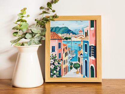 Sadliari Art Print Italy City Wall Art Paris Gift Sadliari Waterways Travel Print Travel Poster Travel Gift Housewarming Decoration