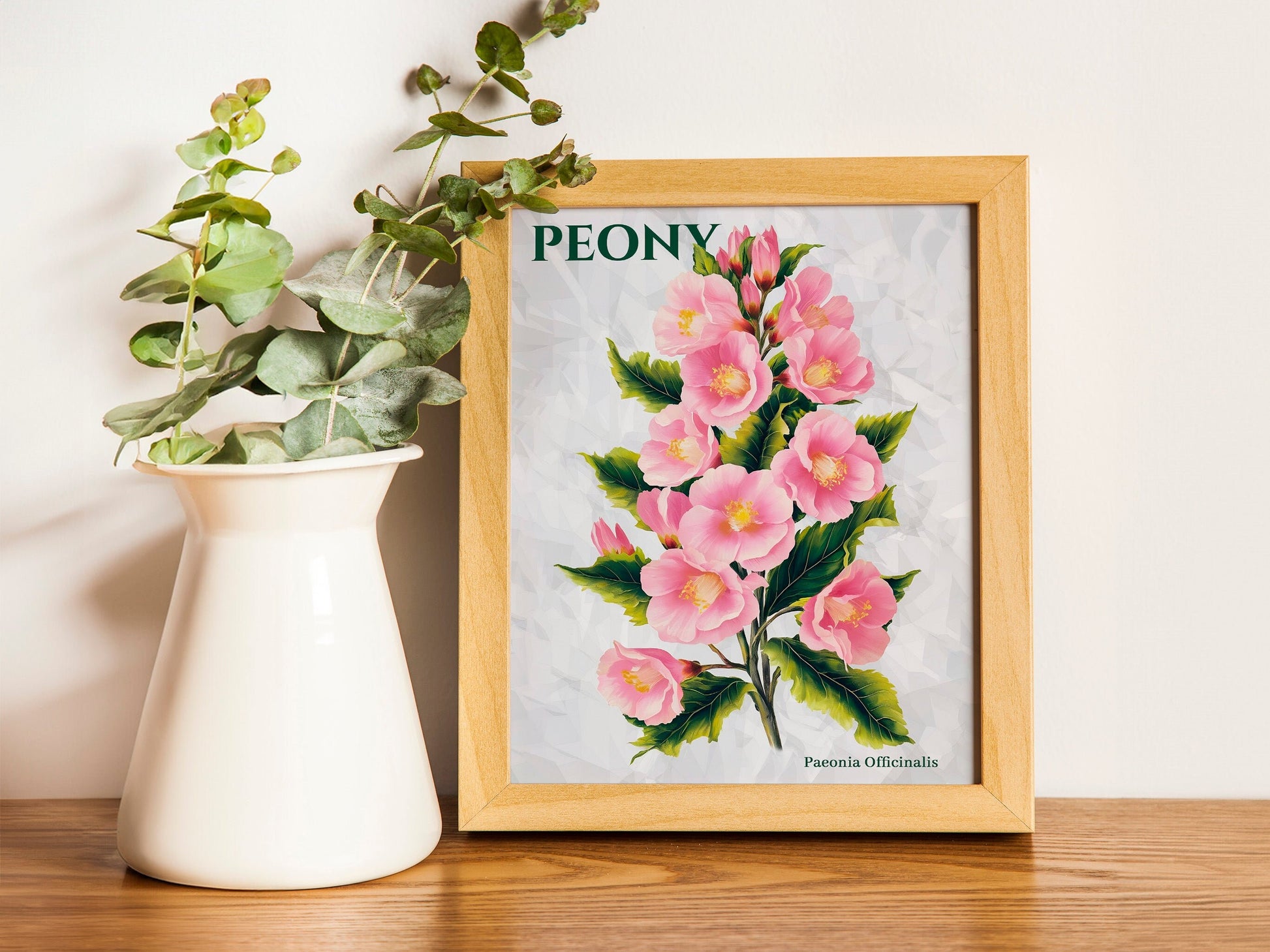 Colourful Quirky Hand-Drawn Art Summer Peony Bright Colourful Art Print Modern Art Print Gallery Wall Bathroom Decor Peonies Art