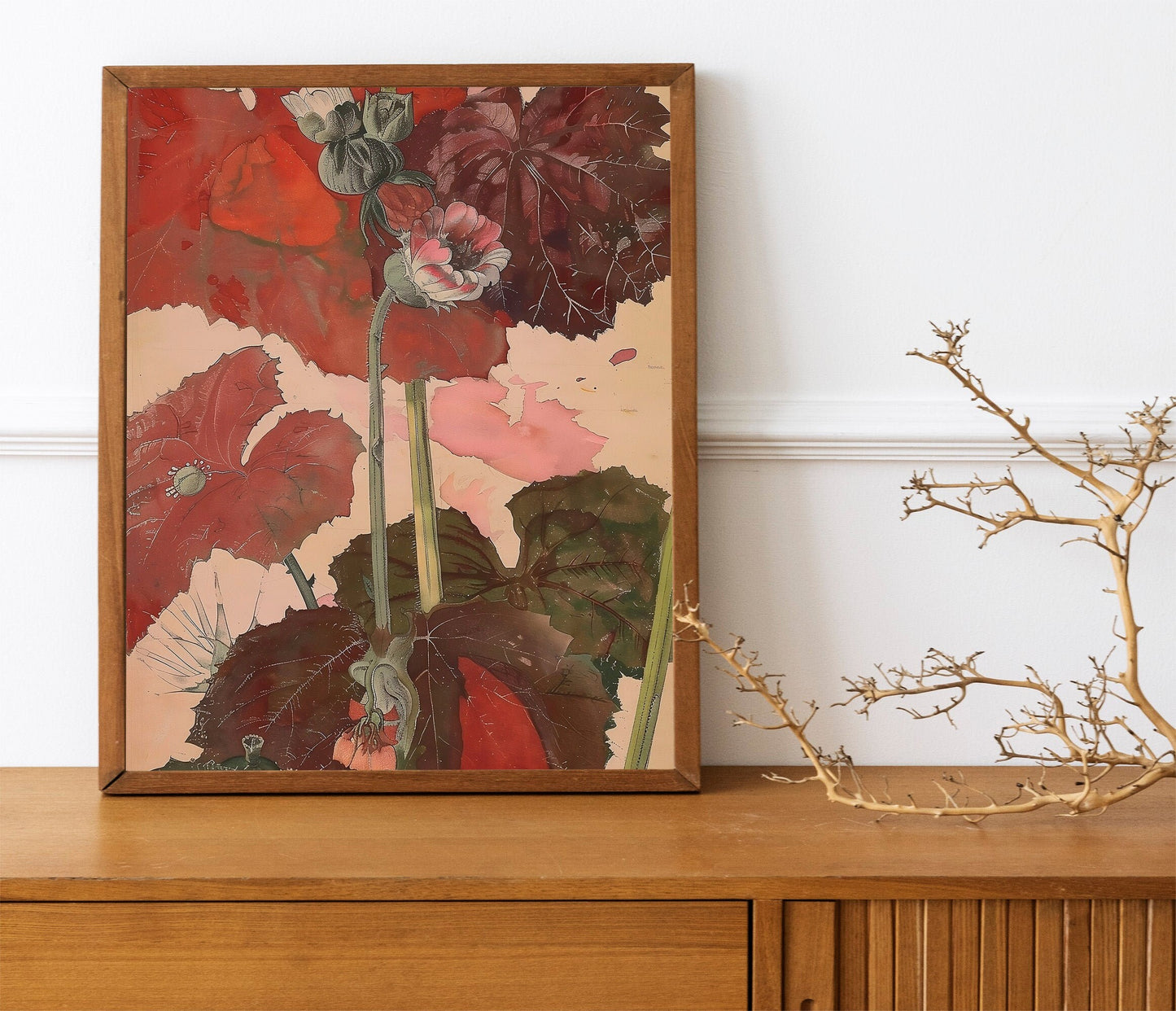 Antique Victorian Botanical Wall Art Oil Painting Abstract Floral Bouquet Printable Grandmillennial Aesthetic Decor