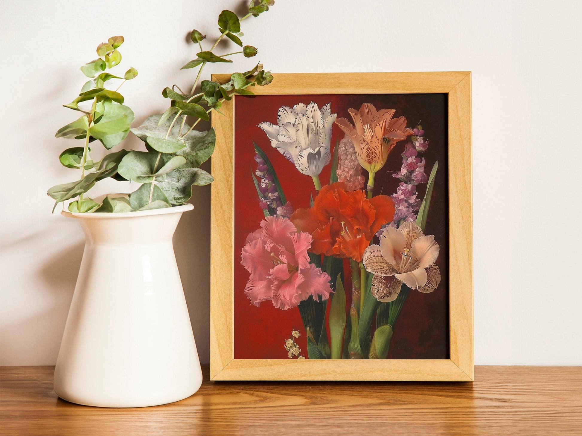 Victorian Antique Botanical Wall Art Abstract Floral Oil Painting Bouquet Printable Grandmillennial Aesthetic Art