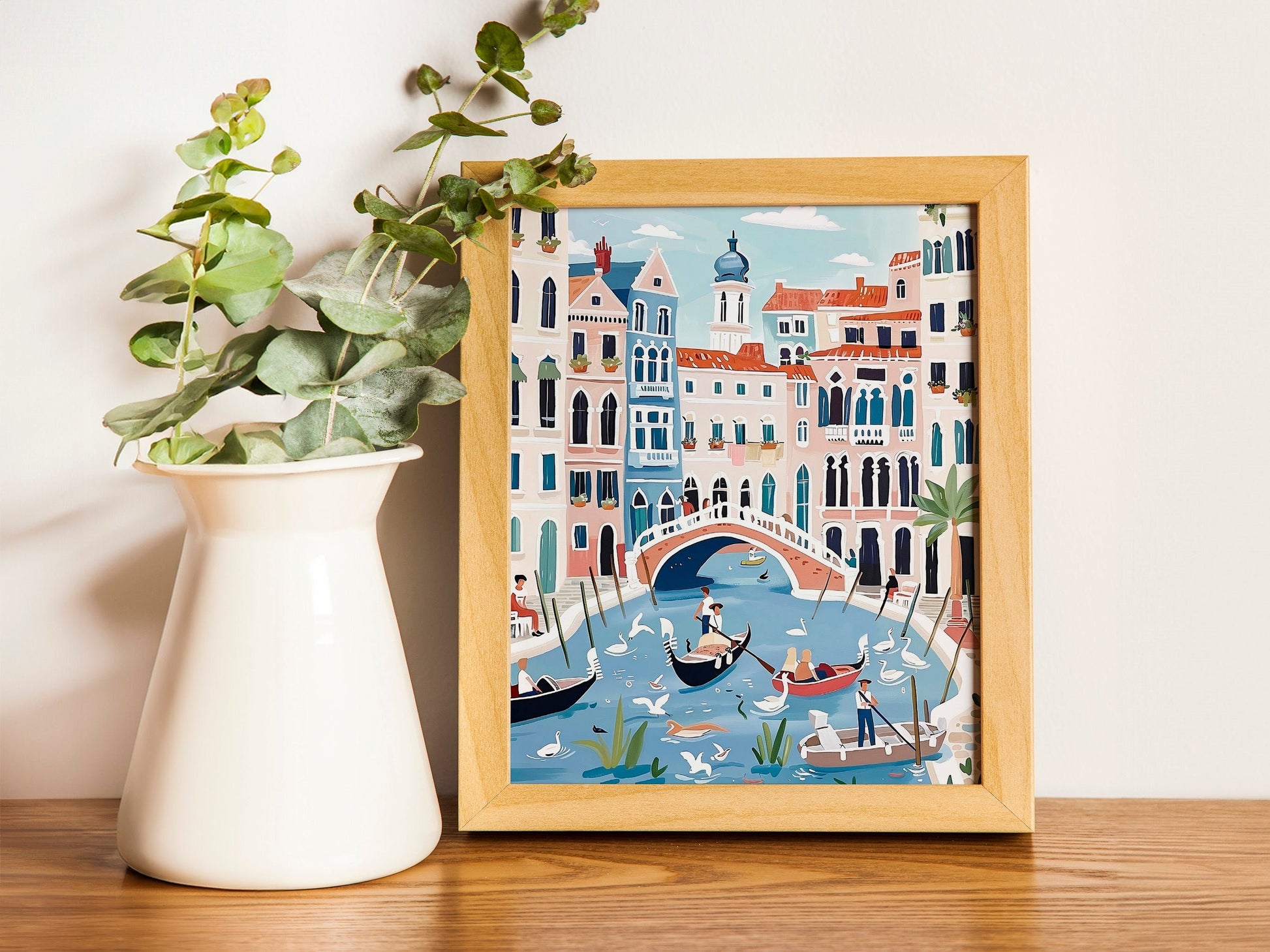 Venice Art Print Italy City Wall Art Venice Waterways Travel Print Travel Poster Travel Gift Housewarming Gift Paris Decoration
