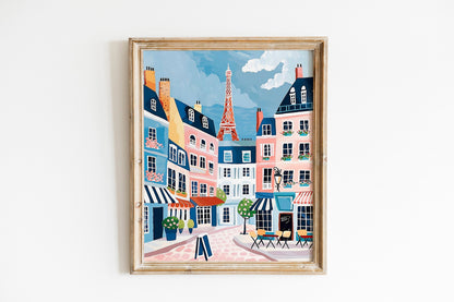 Paris Art Print France Print City Wall Art Paris Gift Eiffel Tower Travel Print Travel Poster Travel Gift Housewarming Gift Decoration