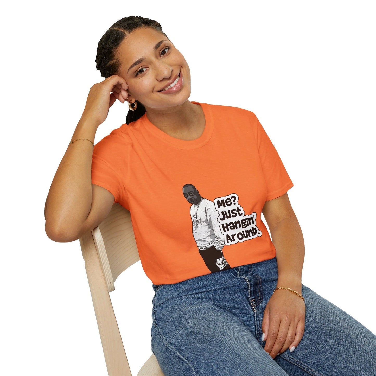 Beetlejuice Me? Just Hanging Around T-Shirt, Funny Beetlejuice Shirt, Viral T-Shirt, Meme Shirt, Funny Meme Tee, Just Hanging Around Shirt