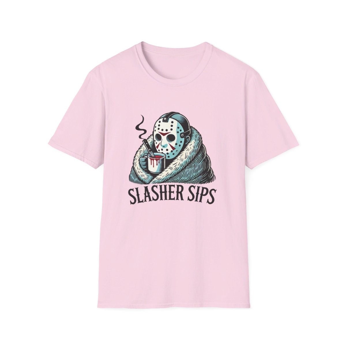 Jason Voorhees Slasher Sips T-Shirt, Funny Halloween Shirt, Viral T-Shirt, Funny Halloween T-Shirt, Jason Shirt, Friday the 13th