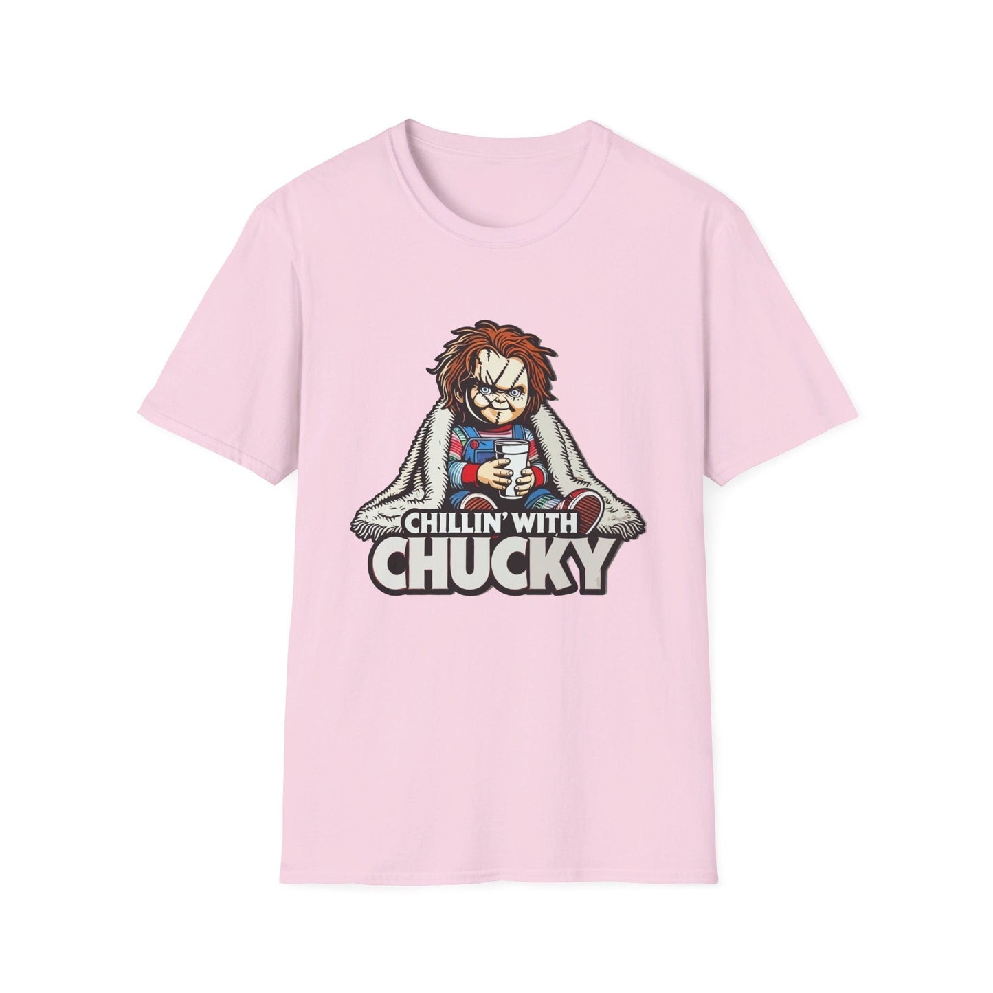 Chucky Chillin’ with Chucky Funny T-Shirt, Funny Halloween Shirt, Viral T-Shirt, Funny Halloween Shirt, Chucky Doll Shirt, Childs Play Shirt