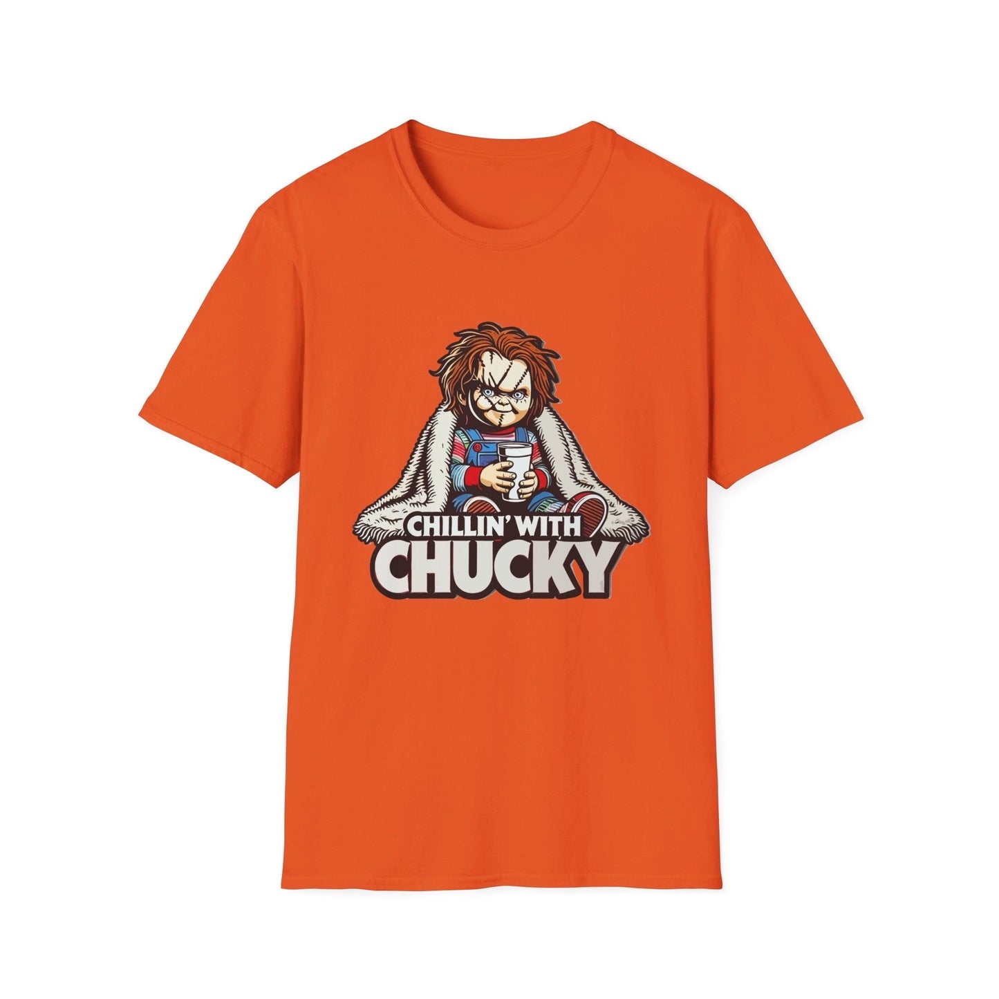 Chucky Chillin’ with Chucky Funny T-Shirt, Funny Halloween Shirt, Viral T-Shirt, Funny Halloween Shirt, Chucky Doll Shirt, Childs Play Shirt
