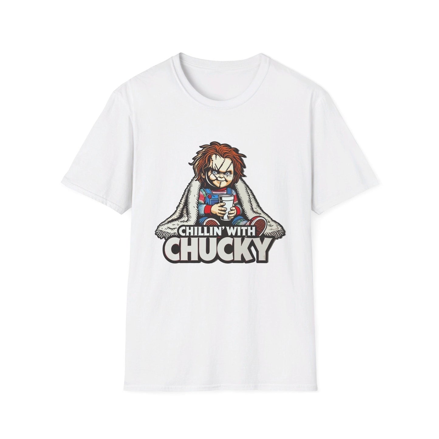 Chucky Chillin’ with Chucky Funny T-Shirt, Funny Halloween Shirt, Viral T-Shirt, Funny Halloween Shirt, Chucky Doll Shirt, Childs Play Shirt