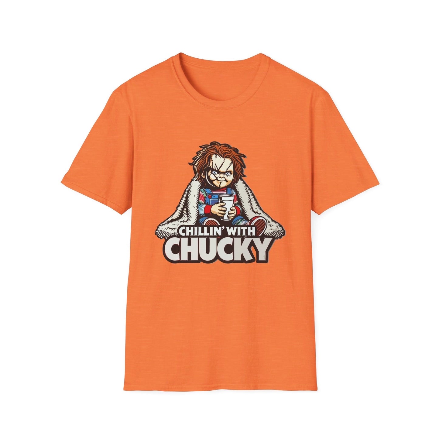 Chucky Chillin’ with Chucky Funny T-Shirt, Funny Halloween Shirt, Viral T-Shirt, Funny Halloween Shirt, Chucky Doll Shirt, Childs Play Shirt