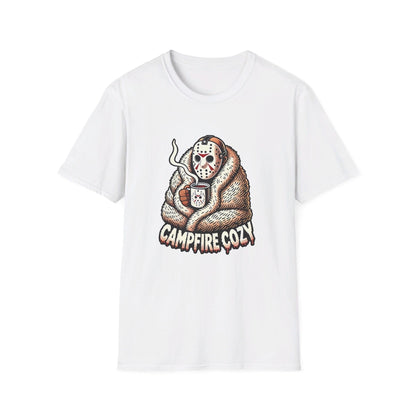 Jason Voorhees Campfire Cozy T-Shirt, Funny Halloween Shirt, Viral T-Shirt, Funny Halloween T-Shirt, Jason Shirt, Friday the 13th