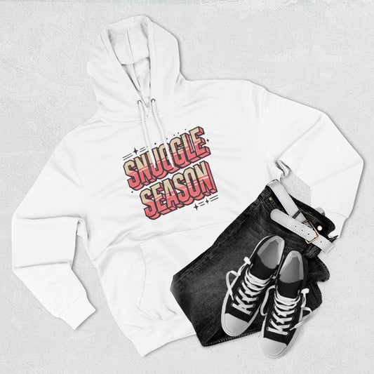 Snuggle Season Three-Panel Fleece Hoodie, Viral T-Shirt, Cute Winter Wear, Cute Christmas Hoodie Sweater, Christmas Shirt, Vintage Hoodie
