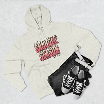 Snuggle Season Three-Panel Fleece Hoodie, Viral T-Shirt, Cute Winter Wear, Cute Christmas Hoodie Sweater, Christmas Shirt, Vintage Hoodie