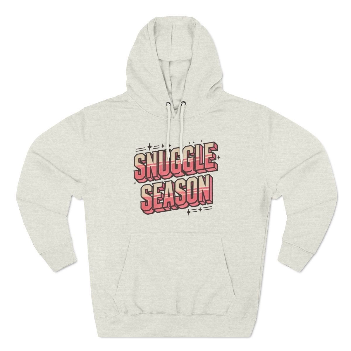 Snuggle Season Three-Panel Fleece Hoodie, Viral T-Shirt, Cute Winter Wear, Cute Christmas Hoodie Sweater, Christmas Shirt, Vintage Hoodie