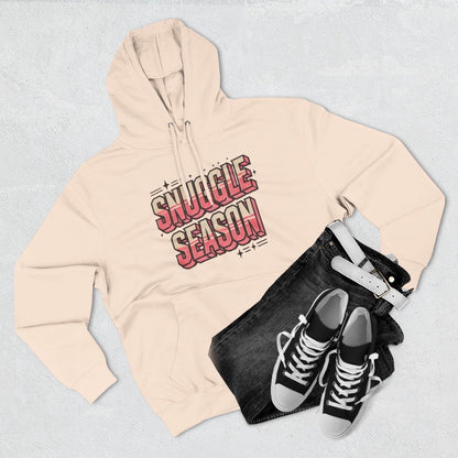 Snuggle Season Three-Panel Fleece Hoodie, Viral T-Shirt, Cute Winter Wear, Cute Christmas Hoodie Sweater, Christmas Shirt, Vintage Hoodie
