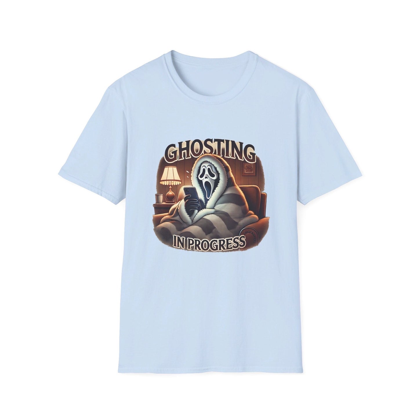 Ghost Face Ghosting in Progress T-Shirt, Funny Halloween Shirt, Viral T-Shirt, Funny Halloween T-Shirt, Ghost Face Shirt, Scream Movie Funny