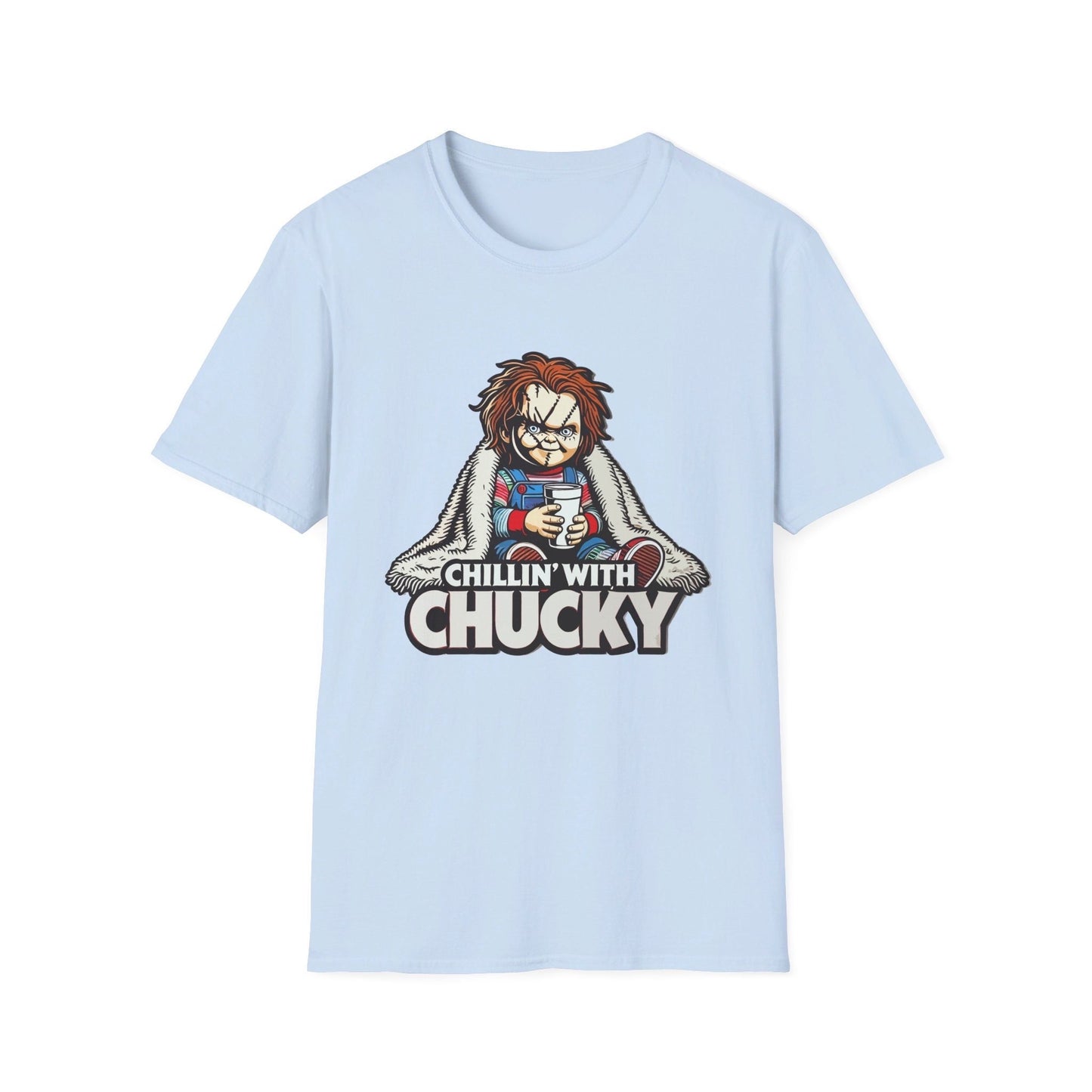 Chucky Chillin’ with Chucky Funny T-Shirt, Funny Halloween Shirt, Viral T-Shirt, Funny Halloween Shirt, Chucky Doll Shirt, Childs Play Shirt