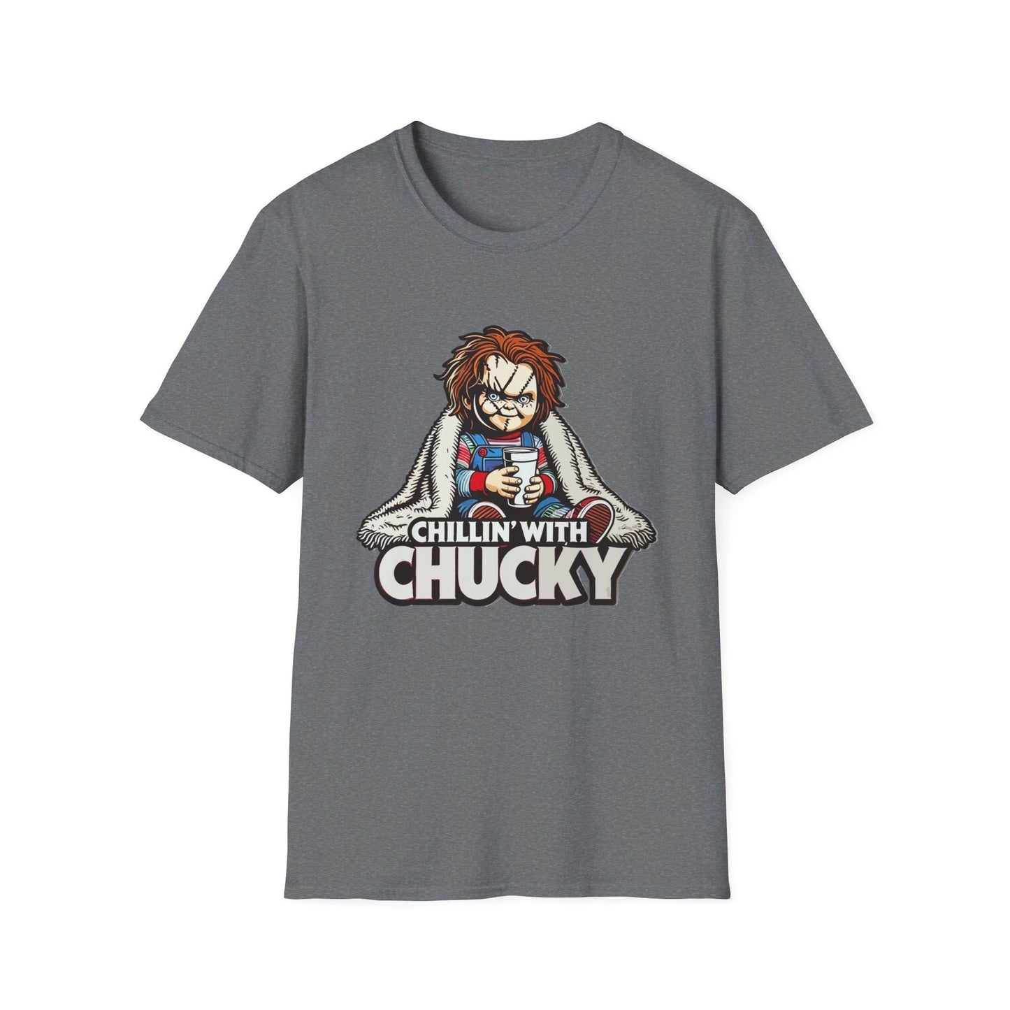 Chucky Chillin’ with Chucky Funny T-Shirt, Funny Halloween Shirt, Viral T-Shirt, Funny Halloween Shirt, Chucky Doll Shirt, Childs Play Shirt
