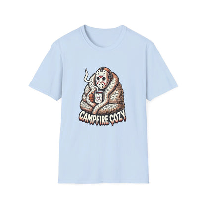 Jason Voorhees Campfire Cozy T-Shirt, Funny Halloween Shirt, Viral T-Shirt, Funny Halloween T-Shirt, Jason Shirt, Friday the 13th