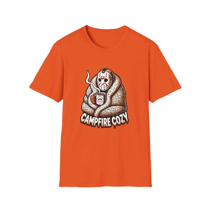 Jason Voorhees Campfire Cozy T-Shirt, Funny Halloween Shirt, Viral T-Shirt, Funny Halloween T-Shirt, Jason Shirt, Friday the 13th