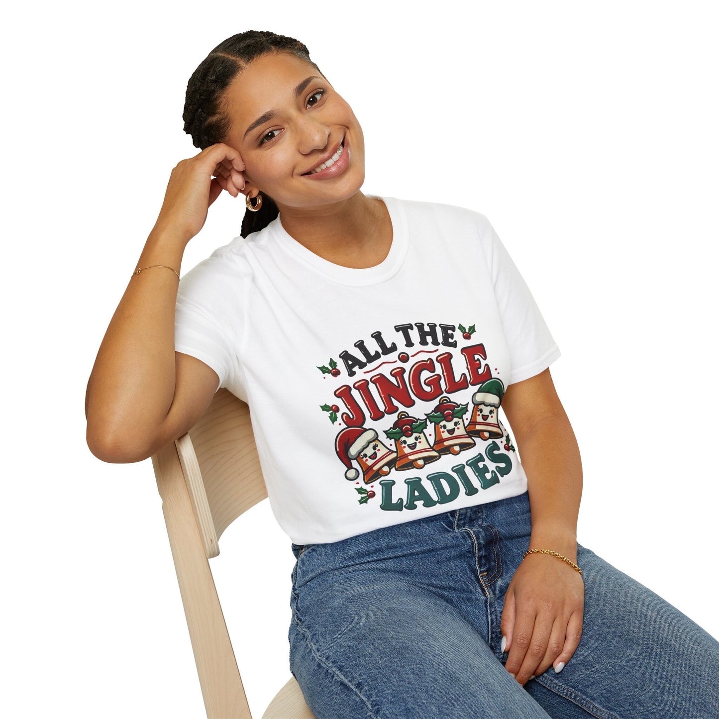 All the Jingle Ladies Christmas Funny T-Shirt, Funny Christmas Shirt, Viral T-Shirt, Funny Winter Shirt, Ugly Shirt Contest, Holiday Shirt
