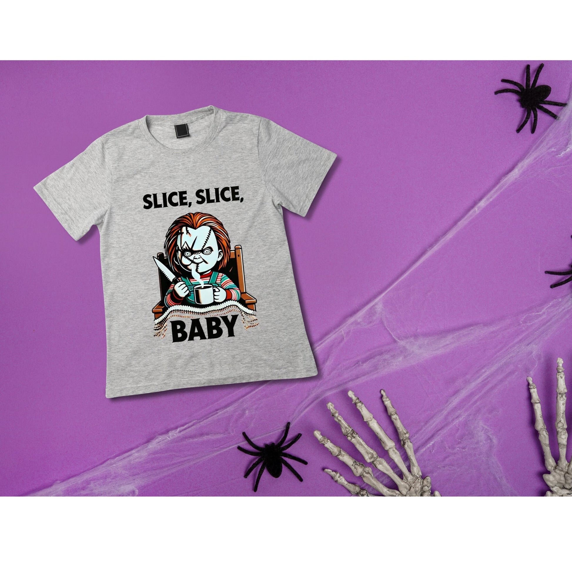 Funny Halloween Shirt - Chucky Doll Shirt - Chucky Slice Slice Baby Funny T-Shirt
