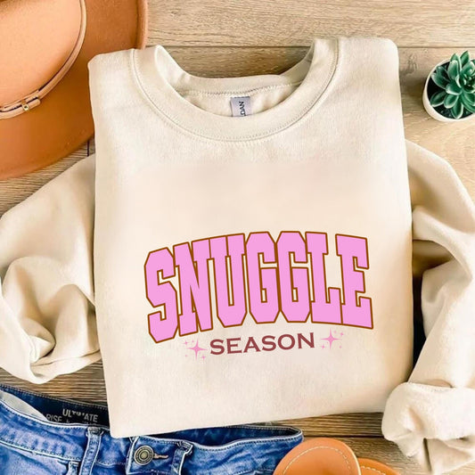 Snuggle Season Tshirt - Perfect Gift for Cold Weather - Cozy Comfort Colors for Fall and Winter