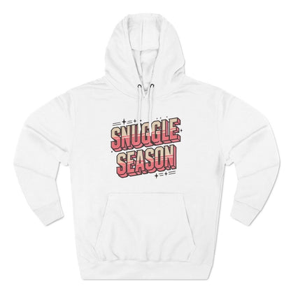 Snuggle Season Three-Panel Fleece Hoodie, Viral T-Shirt, Cute Winter Wear, Cute Christmas Hoodie Sweater, Christmas Shirt, Vintage Hoodie