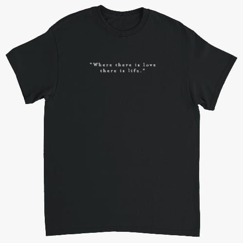 Life Quotes Embroidery Shirt