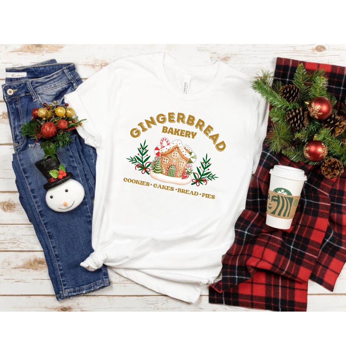 Gingerbread Bakery Shirt - Christmas Bakery Shirt - Christmas Cookies Tee - Gingerbread Tee