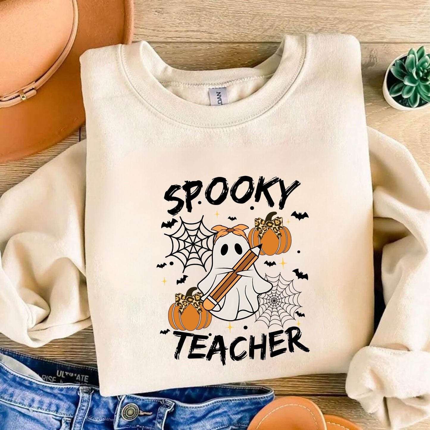 Spooky Teacher T shirt - Teacher Ghost Shirt - Teacher Halloween Costume - Halloween Teacher Shirt