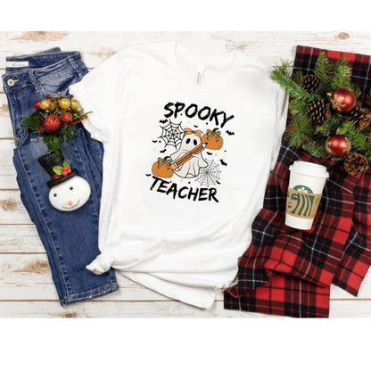 Spooky Teacher T shirt - Teacher Ghost Shirt - Teacher Halloween Costume - Halloween Teacher Shirt