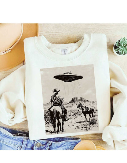 Cowboy and Spaceship Shirt