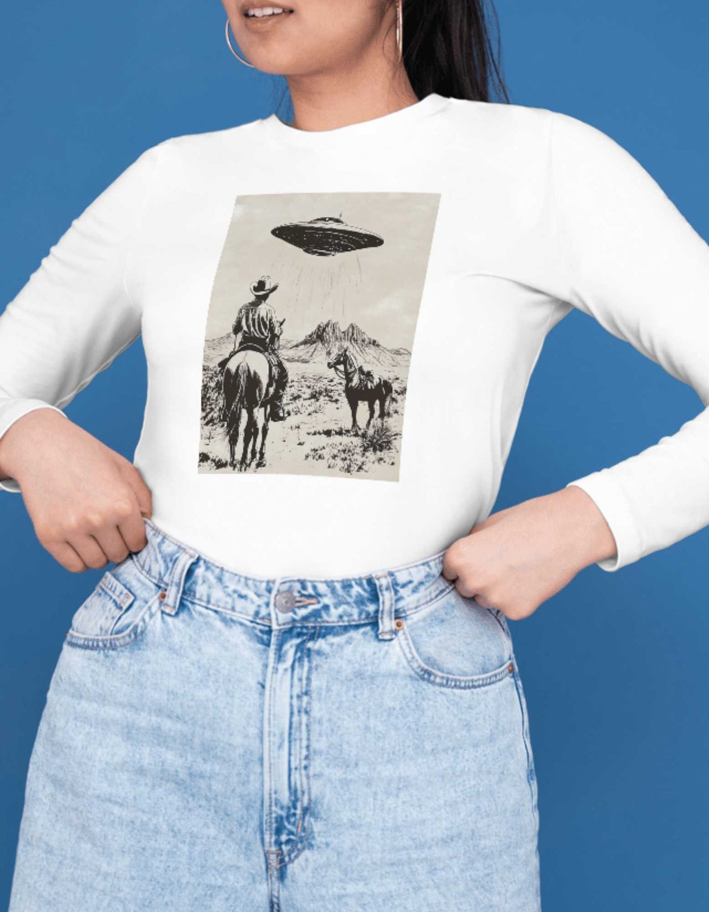 Cowboy and Spaceship Shirt