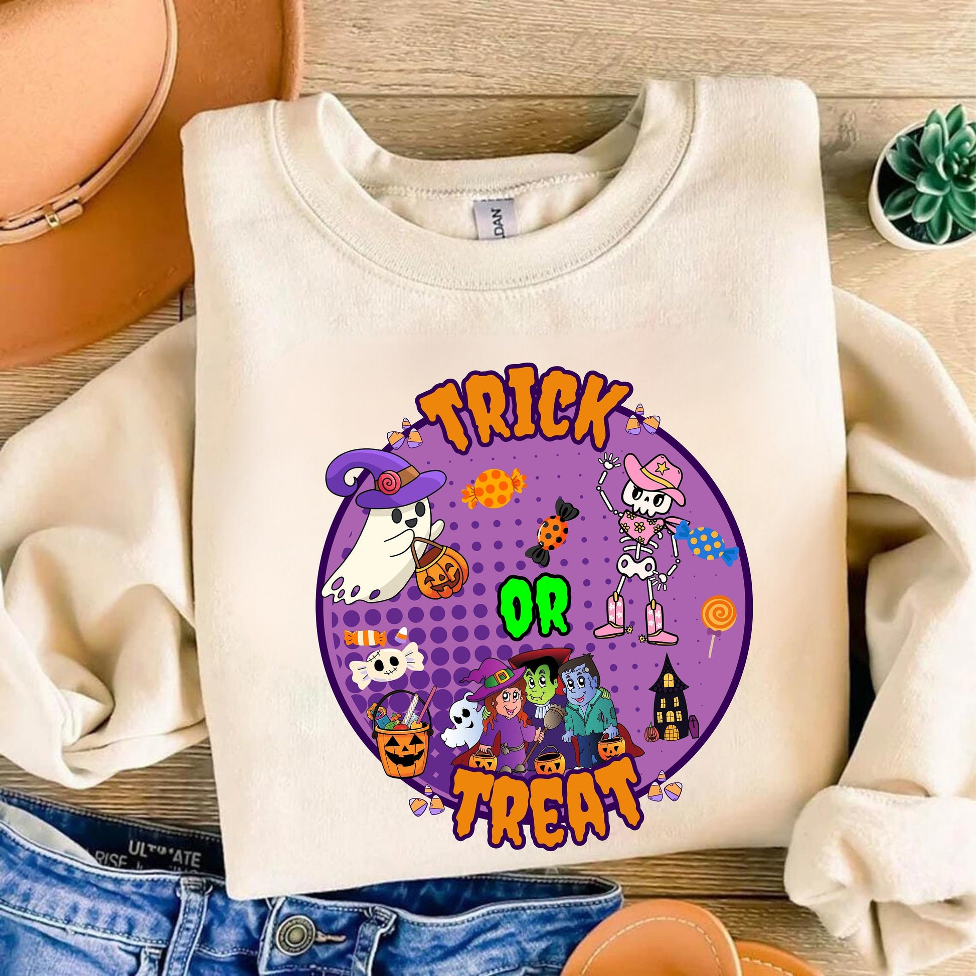 Trick Or Treat Shirt - Trick Or Treat Shirt - Cute Ghost T shirt - Trendy Halloween Shirt
