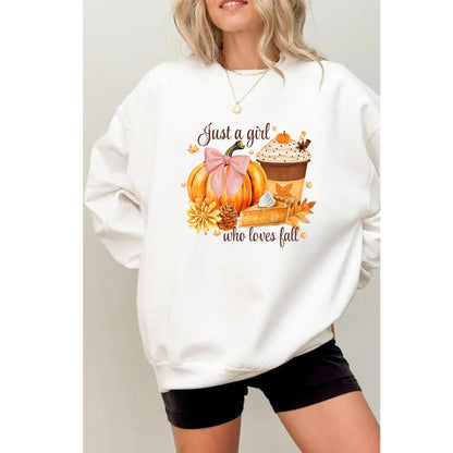 Just A Girl Who Loves Fall T shirt - Pumpkin Spice Shirt - Thanksgiving Gift - Trendy Thanksgiving Shirt