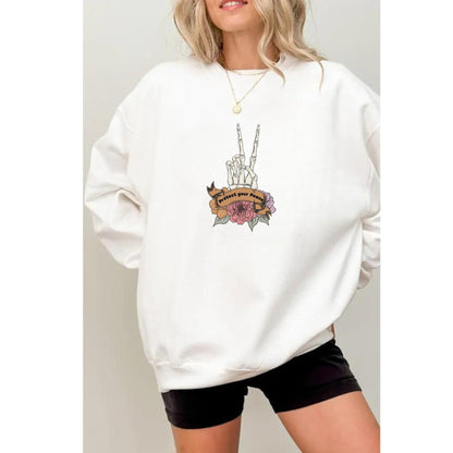 Mental Health Shirt Protect Your Peace Shirt - Mental Health Awareness Sweatshirt - Skeleton Hand Shirt