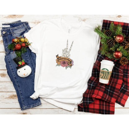 Mental Health Shirt Protect Your Peace Shirt - Mental Health Awareness Sweatshirt - Skeleton Hand Shirt