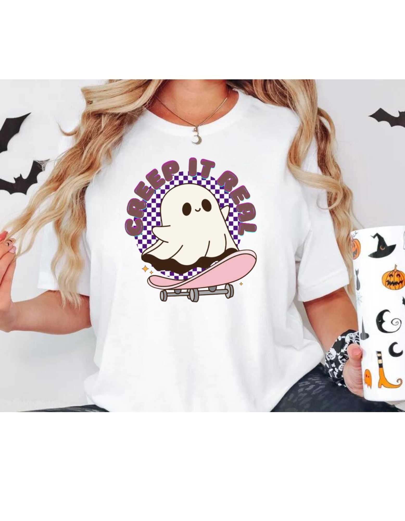 Creep it Real Tshirt - Halloween Tshirt - Trendy Halloween Shirt - Retro Halloween Shirt