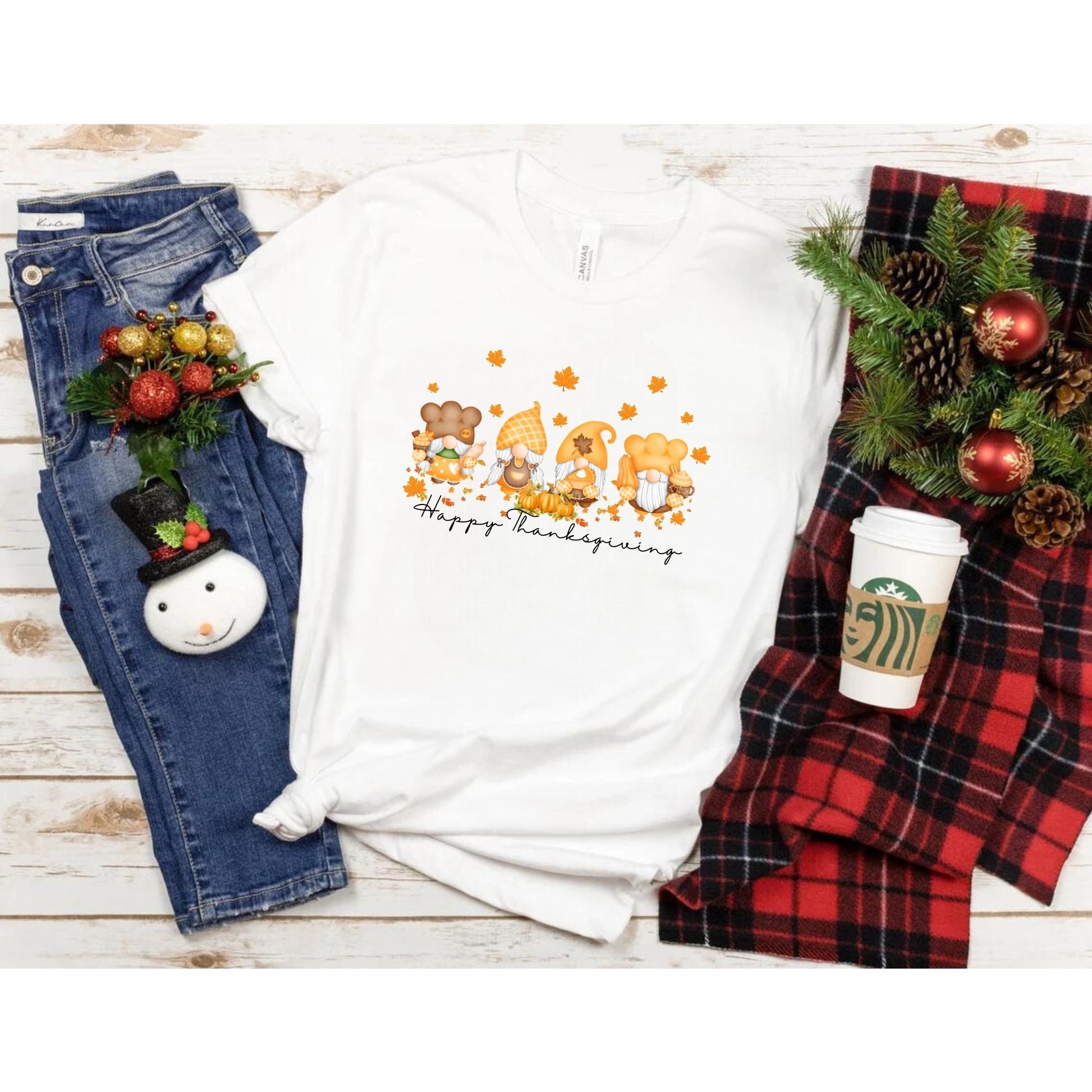 Happy Thanksgiving Shirt - Thanksgiving Gnome Shirt - Trendy Thanksgiving Shirt