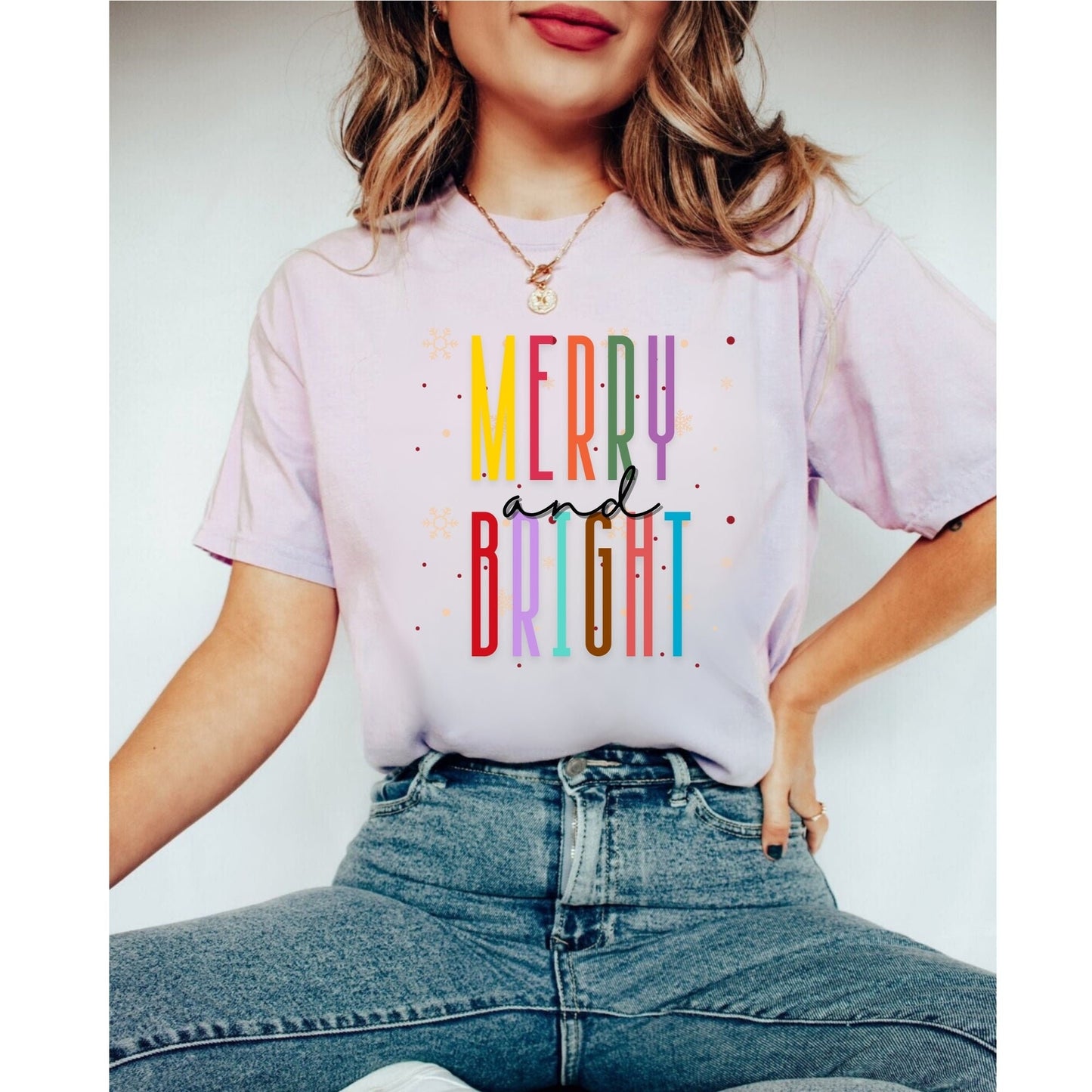 Merry & Bright Christmas Shirt - Merry and Bright Shirt - Winter Shirt - Women Christmas Shirt - Trendy Christmas Shirt