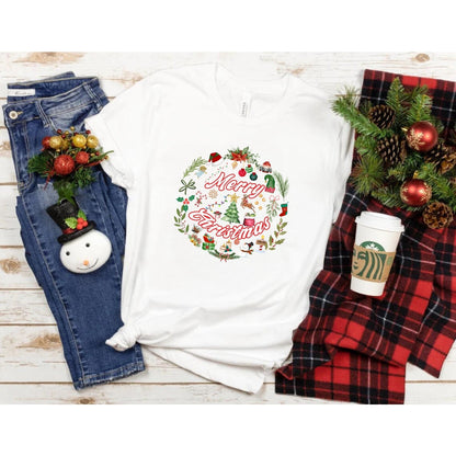 Christmas Doodle Shirt - Cute Christmas Shirt - Trendy Christmas Shirt - Christmas Tshirt