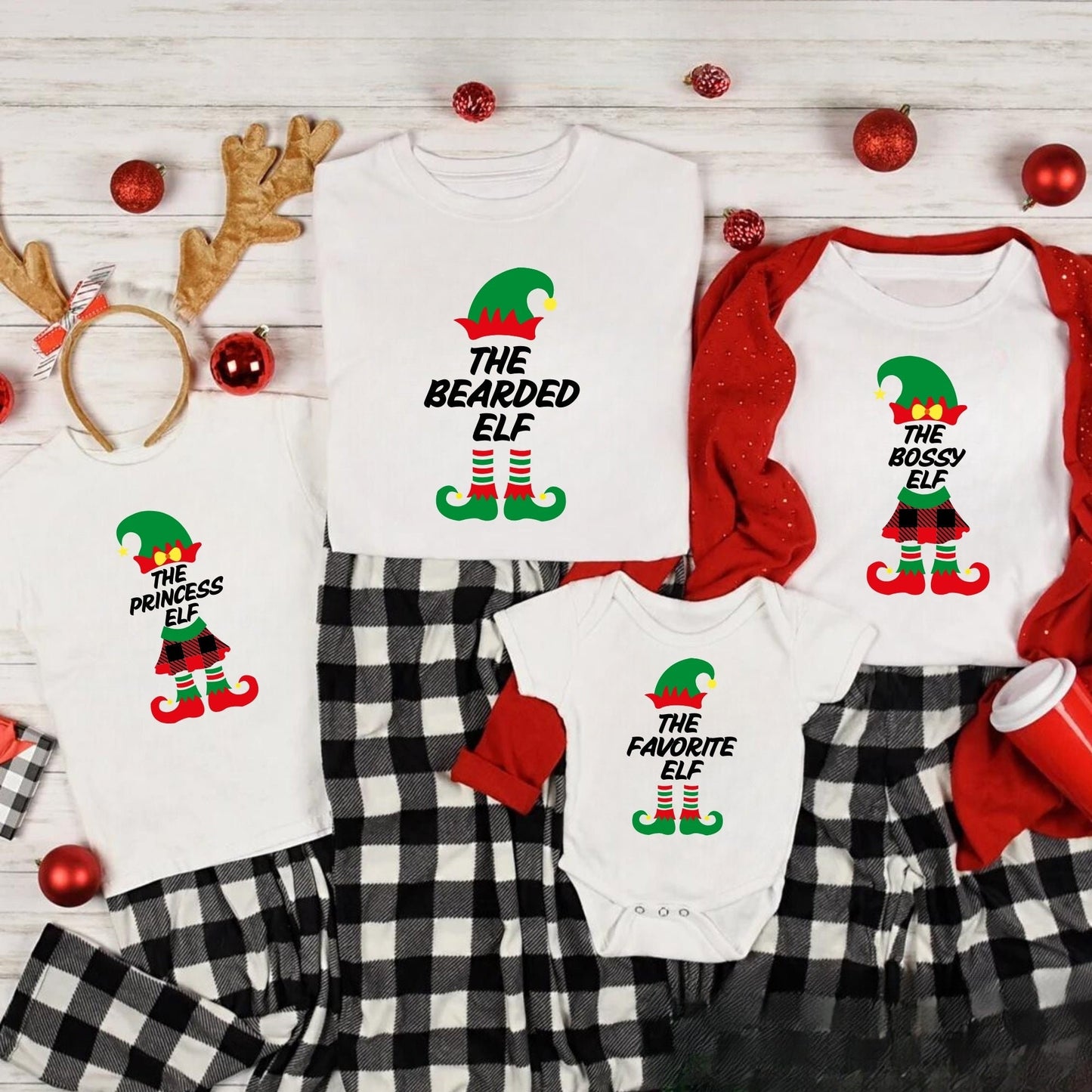 Elf Christmas Shirt - Sarcastic Christmas Shirt - The Bossy Elf Shirt - The Bearded Elf Shirt - The Princess Elf Shirt - The Favorite Elf